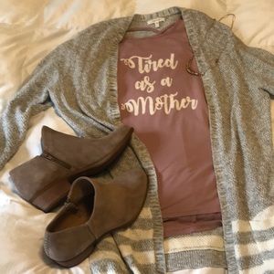 “Tired as a Mother” delicate top